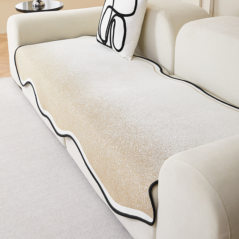 ソファーカバー 波型縁取り座面保護ソファーカバー