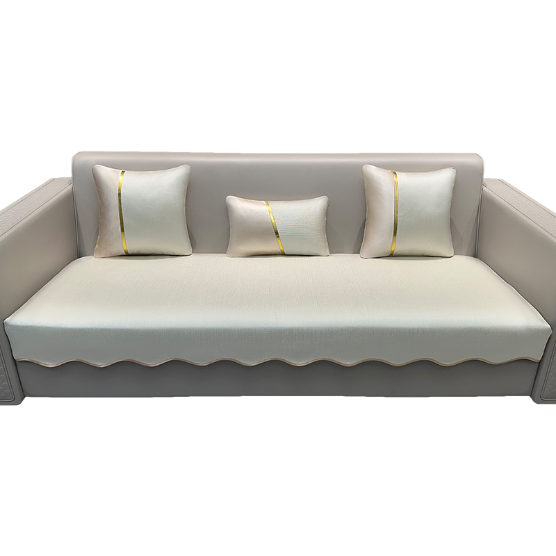 ソファーカバー 波縁デザイン高級質感ソファーカバー二人掛け用