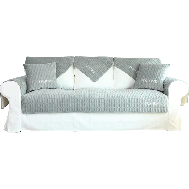 ソファーカバー 立体キルティング加工滑り止め付き二人掛けソファーマット