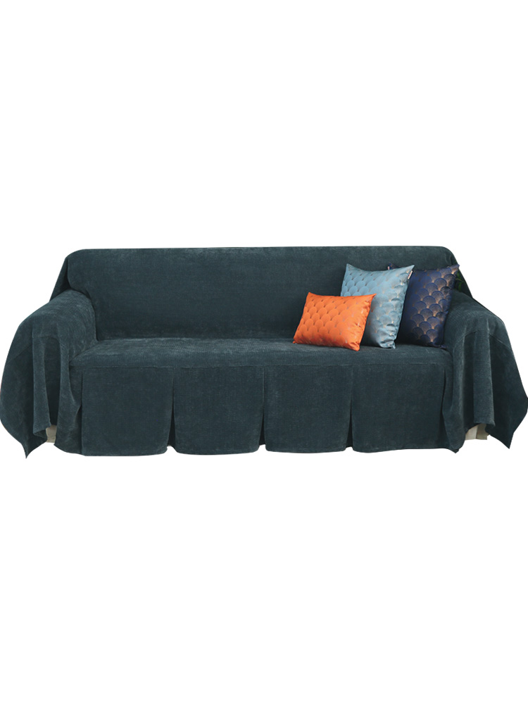 ソファーカバー 上質リネン風マルチカバー2人掛け用