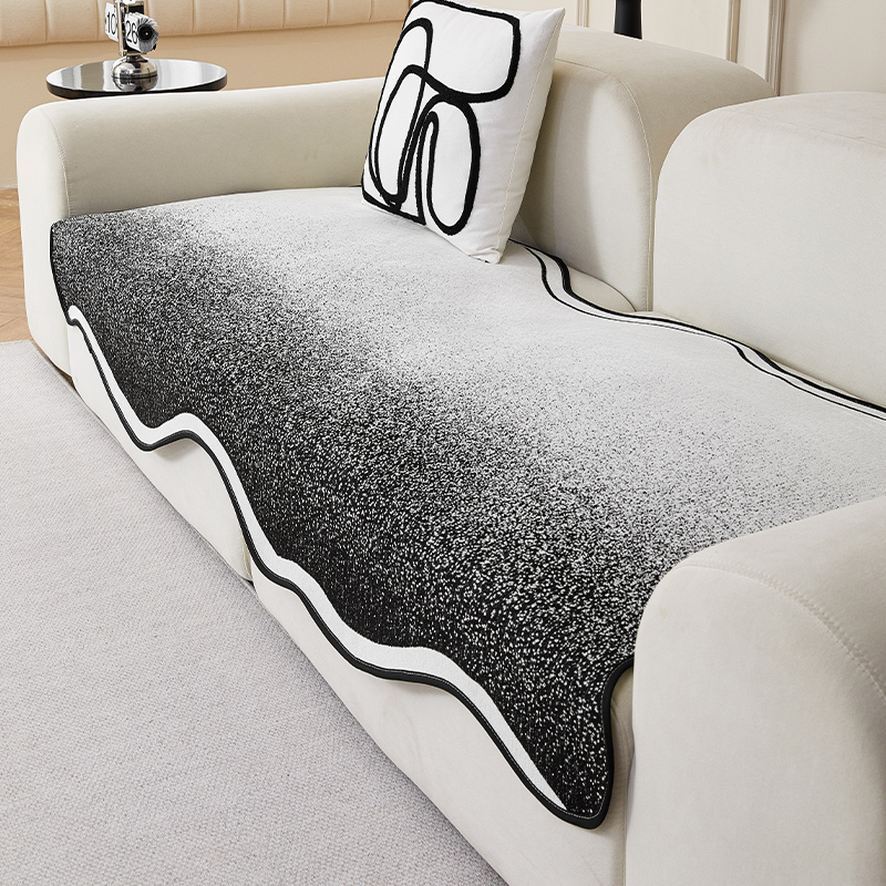 ソファーカバー 波型縁取り座面保護ソファーカバー