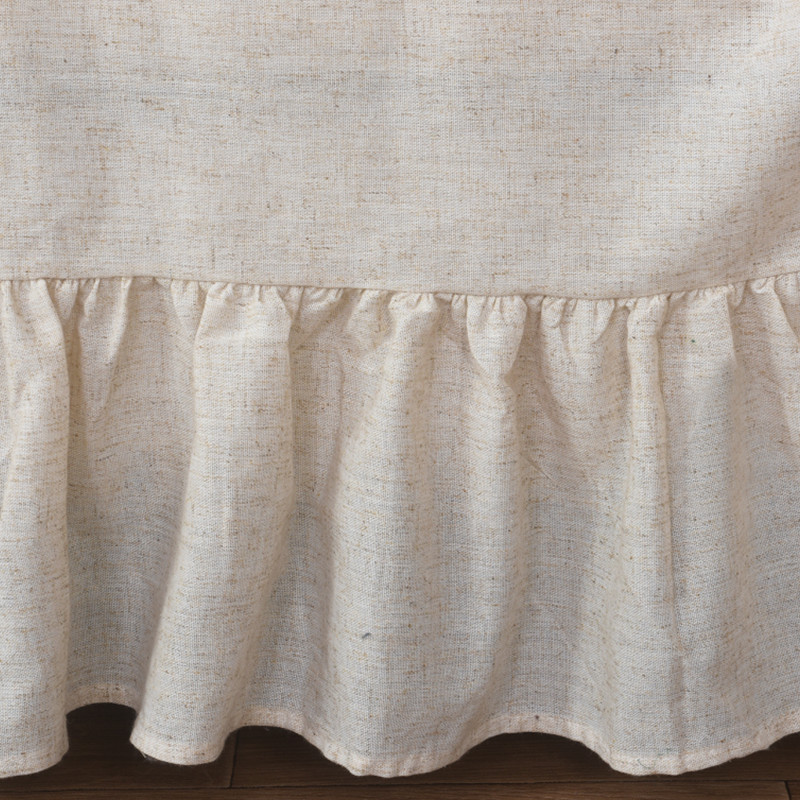 ソファーカバー 可愛らしいフリル付き2人掛けソファーカバー