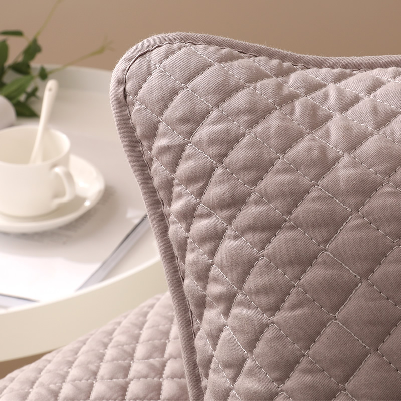ソファーカバー キルティング素材リボン付き上品ソファーカバー