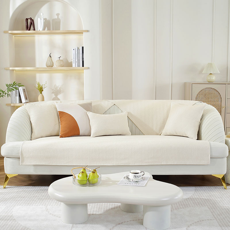 ソファーカバー 北欧風編み織りフィット型ソファーカバー