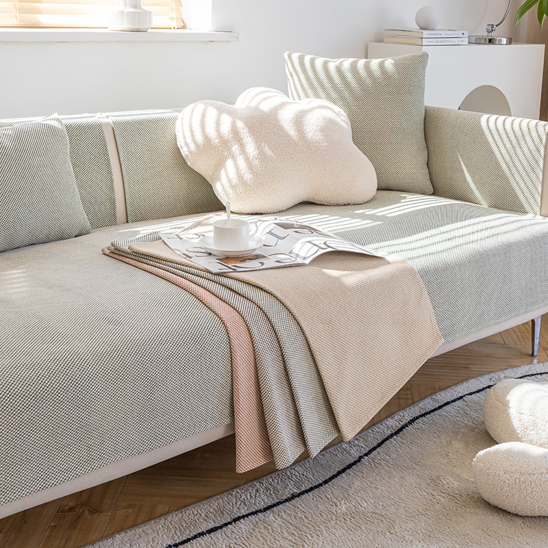 ソファーカバー 北欧風織り柄フィット型ソファーカバー
