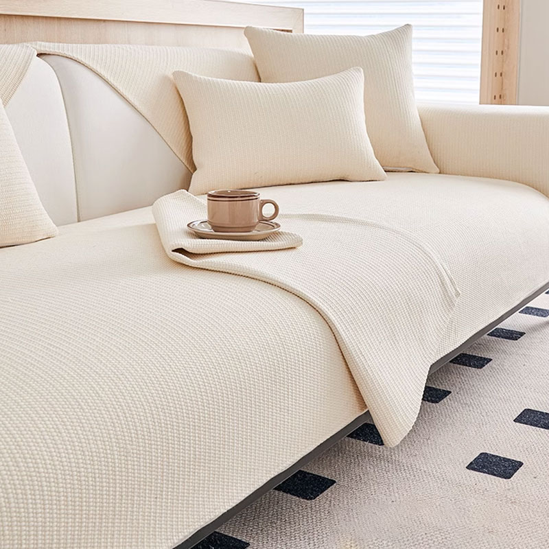 ソファーカバー 北欧風編み織りフィット型ソファーカバー
