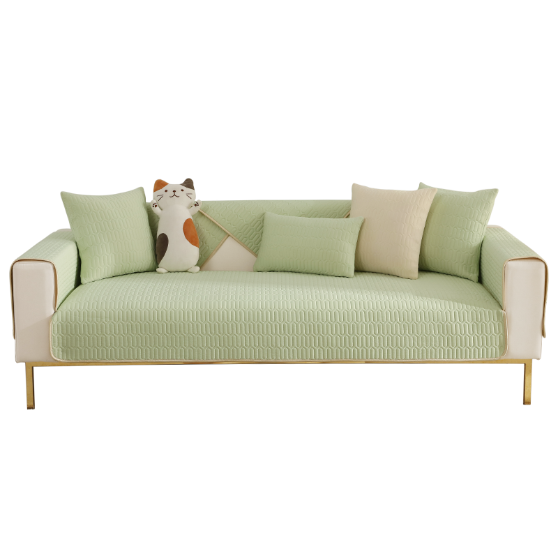 ソファーカバー 波模様キルティング加工おしゃれソファーカバー