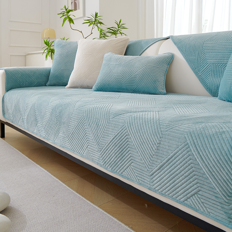 ソファーカバー 幾何学模様キルティング上質ソファーカバー