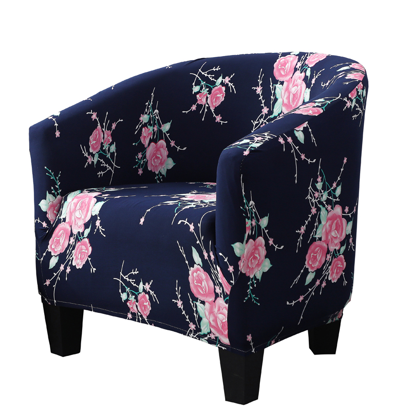 ソファーカバー 縞模様デザイン伸縮フィット一人掛けソファーカバー