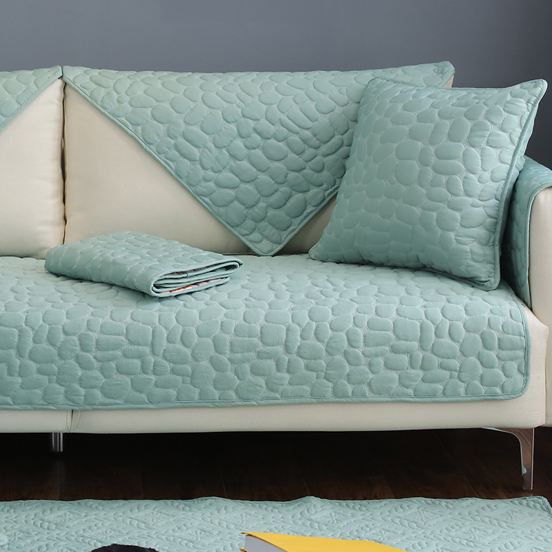 ソファーカバー 六角形キルティング模様の高級感あふれる保護カバー