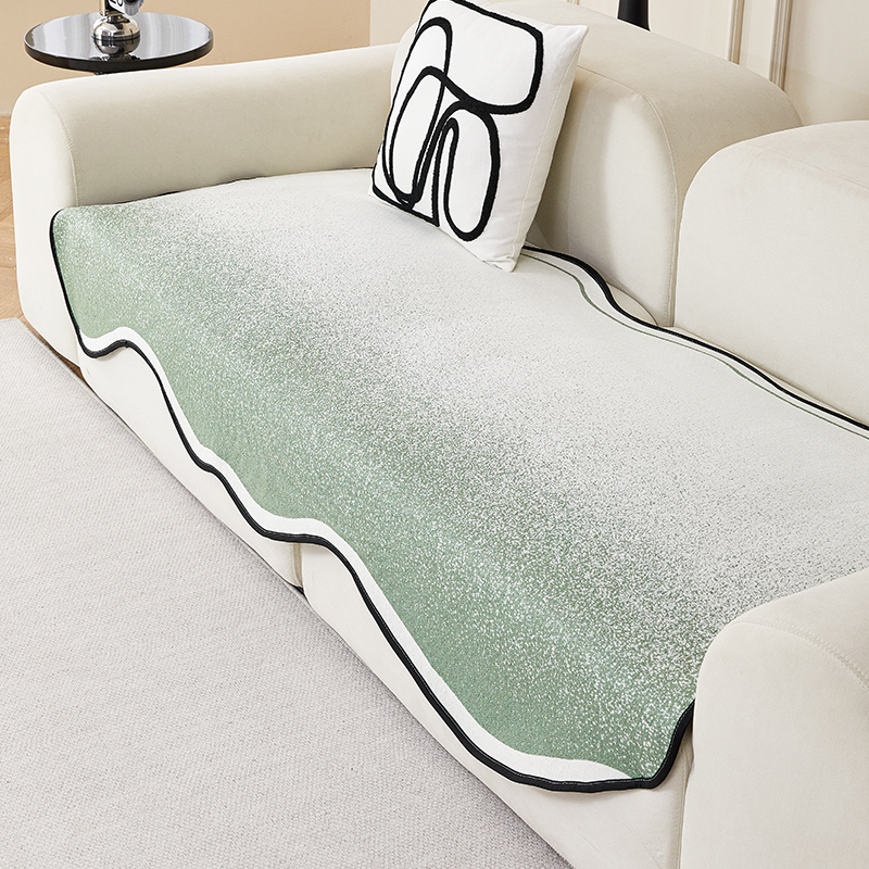 ソファーカバー 波型縁取り座面保護ソファーカバー