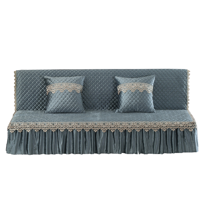 ソファーカバー 高級刺繍レース付きキルティングソファーカバー