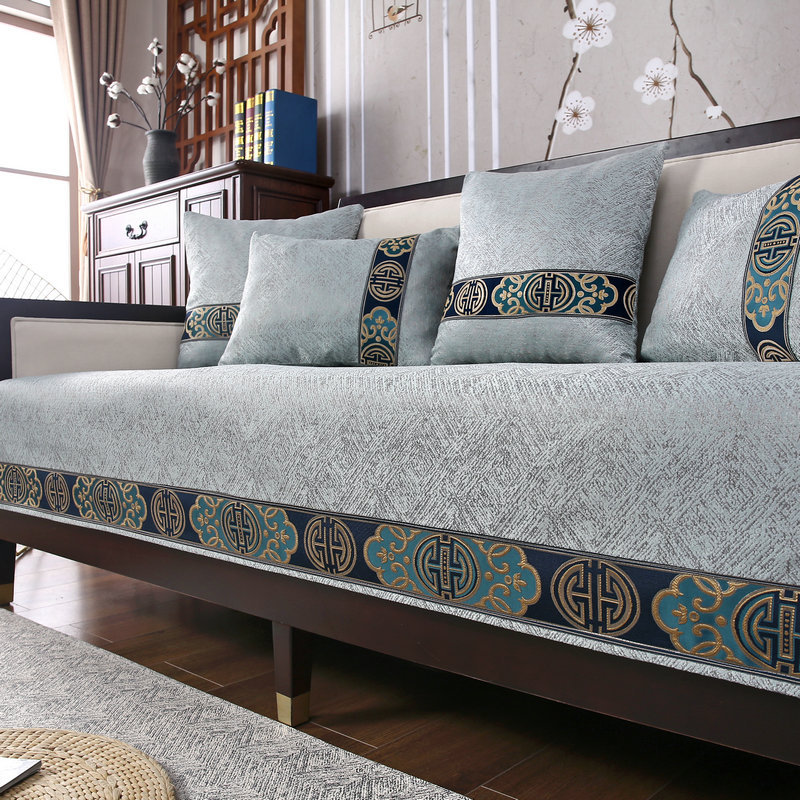 ソファーカバー 東洋風古典文様織り込み高級ソファーカバー