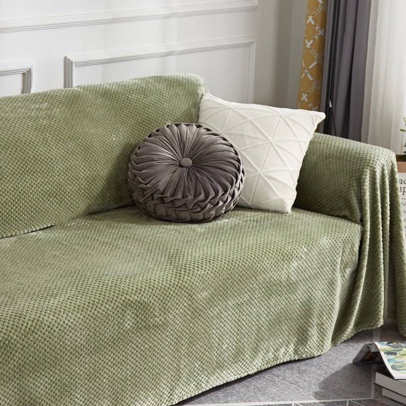 ソファーカバー ワッフル織り模様替え簡単掛けるだけソファーカバー