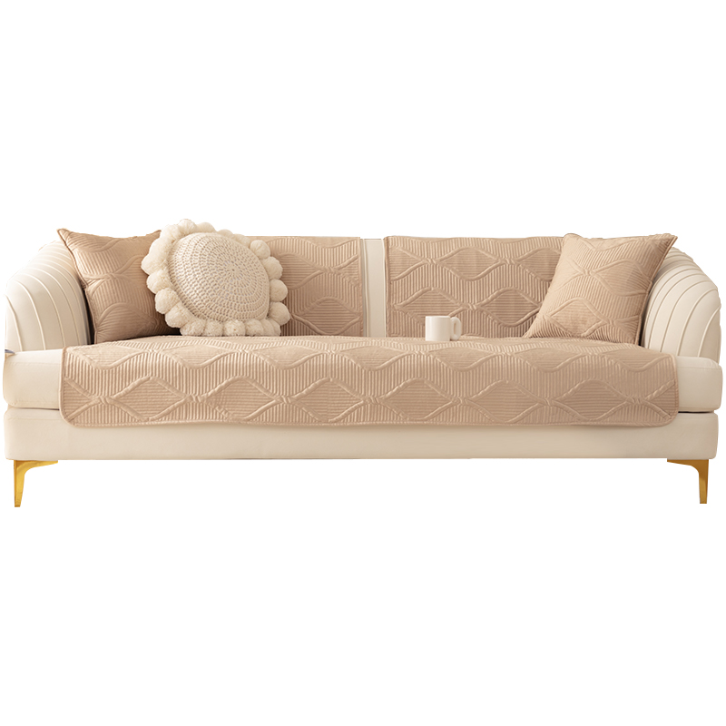 ソファーカバー 立体キルティング模様二人掛けソファーカバー