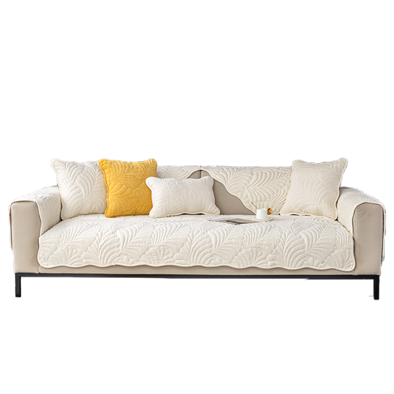 ソファーカバー 立体キルティング波模様ソファーカバー二人掛け用