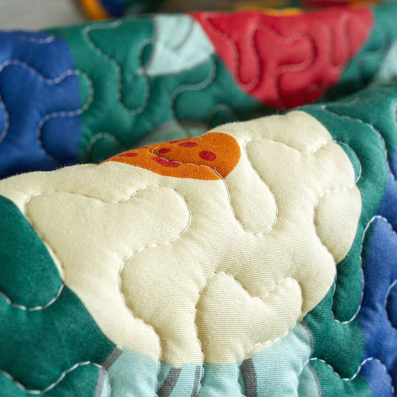 ソファーカバー 華やか花柄キルティング加工ソファーカバー