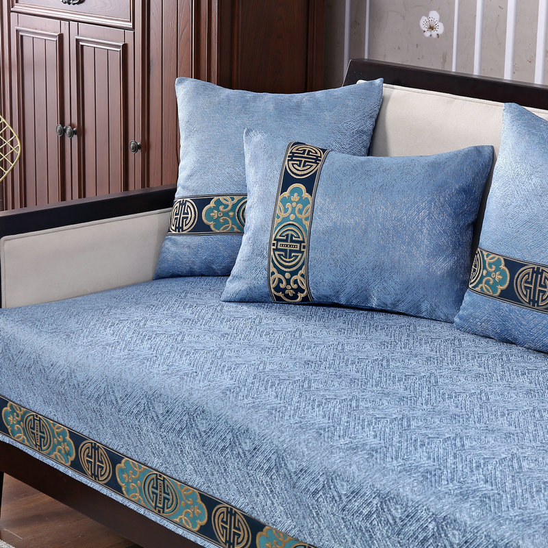 ソファーカバー 東洋風古典文様織り込み高級ソファーカバー