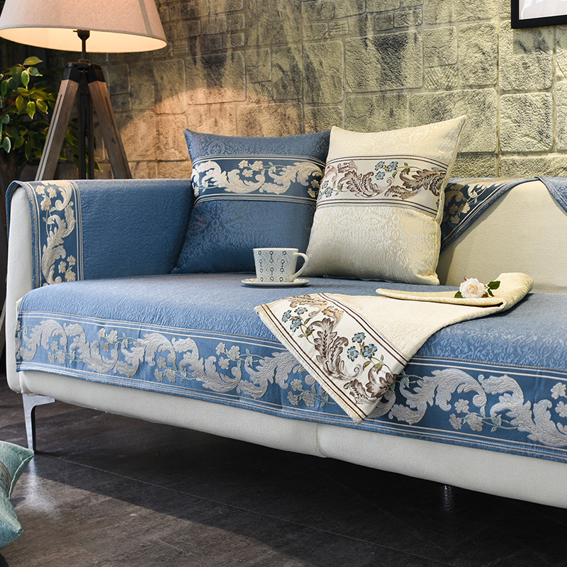 ソファーカバー 高級感溢れる花唐草模様装飾ソファーカバー