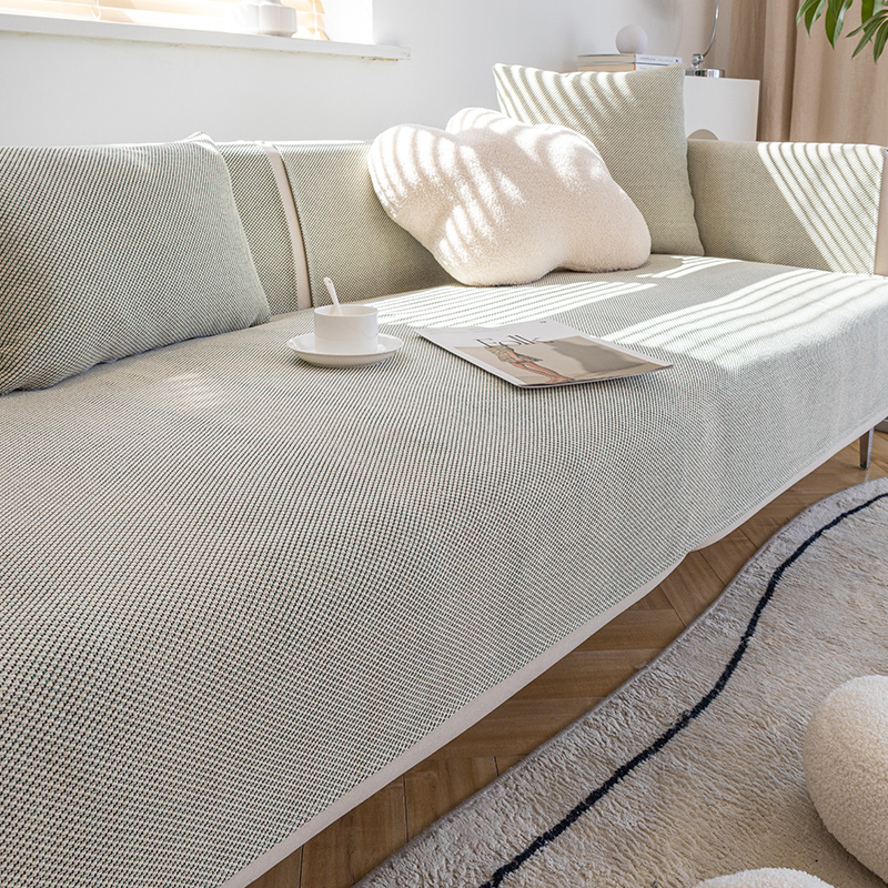 ソファーカバー 北欧風織り柄フィット型ソファーカバー