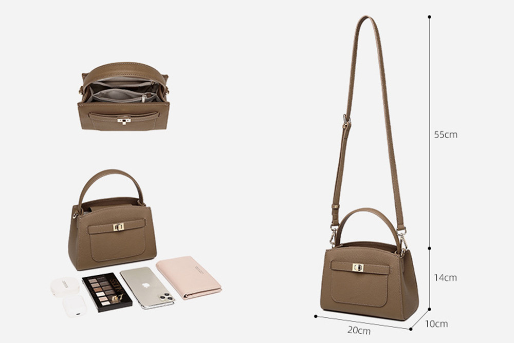 革バッグレディース 本革上品ハンドバッグ 大人女性のための洗練された小型バッグ