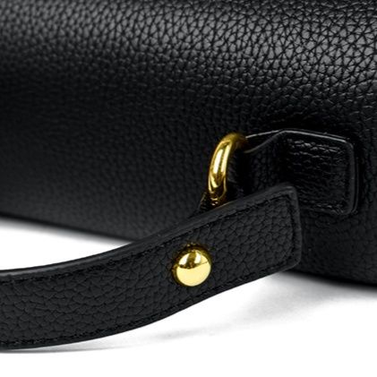 革バッグレディース 菱形キルティング金具留めハンドバッグ