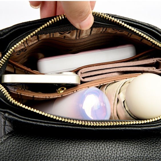 革バッグレディース 菱形キルティング金具留めハンドバッグ