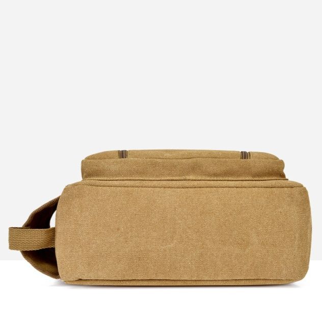 革バッグレディース 多機能ポケット付きキャンバス調トートバッグ