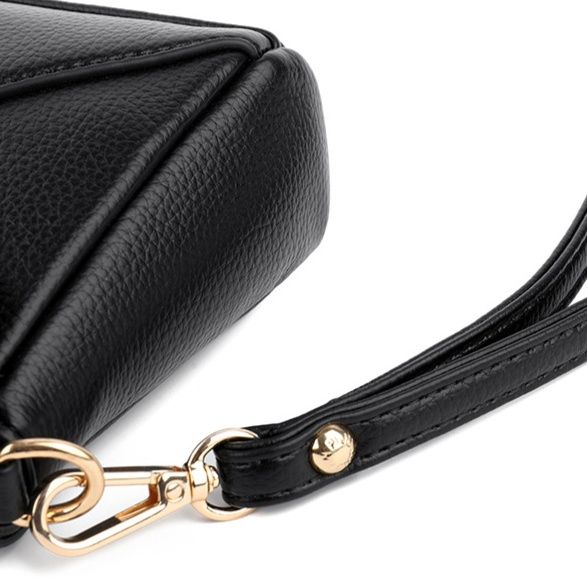 革バッグレディース 封筒型本革フラップハンドバッグ