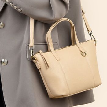 革バッグレディース 上質レザー二本持ち手ハンドバッグ