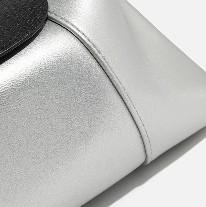 革バッグレディース 上品な本革フラップ付きソフトレザーショルダーバッグ