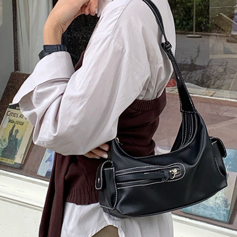 革バッグレディース ハンドバッグ女性用肩掛け韓国風合皮軽量