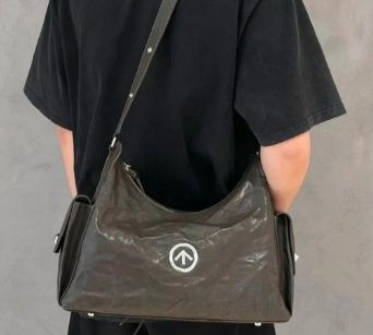 革バッグレディース 柔らかい肩掛けホーボーレザー