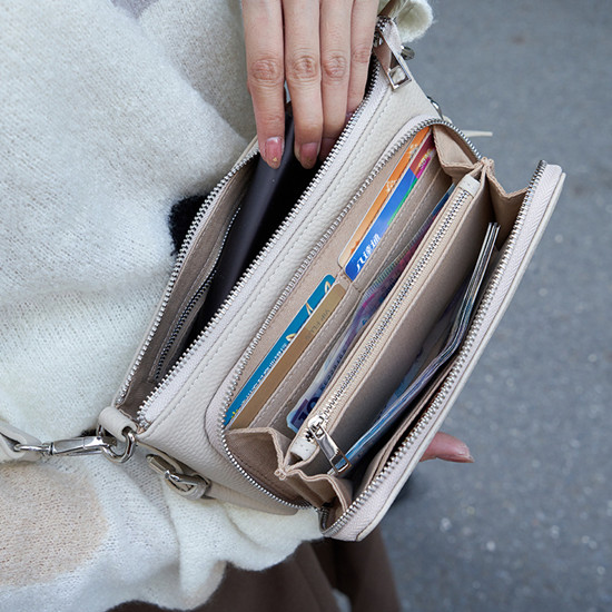 革バッグレディース 上品な牛本革ハンドバッグ 多機能仕分け レディース