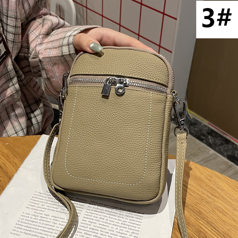 革バッグレディース 牛本革ミニショルダーバッグ 財布機能付き斜めがけバッグ 女性用