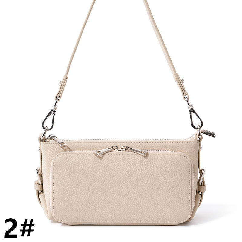 革バッグレディース 上品な牛本革ハンドバッグ 多機能仕分け レディース