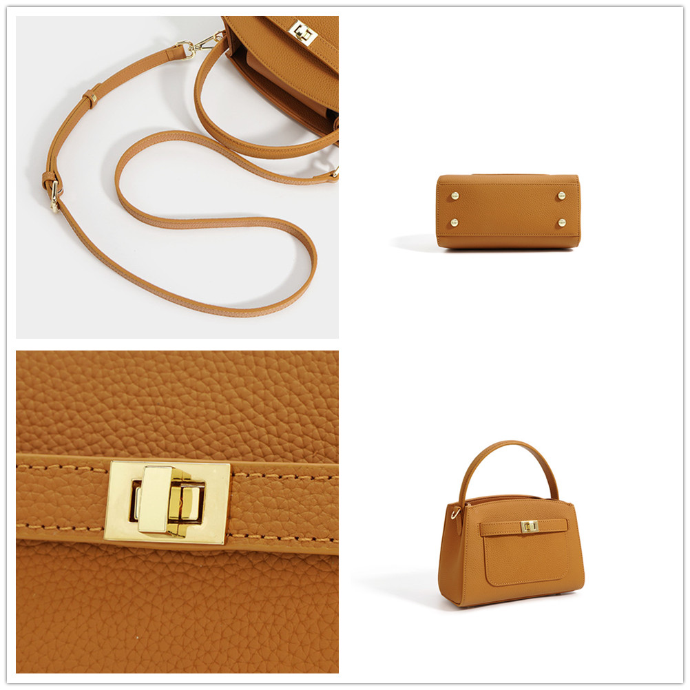 革バッグレディース 本革上品ハンドバッグ 大人女性のための洗練された小型バッグ