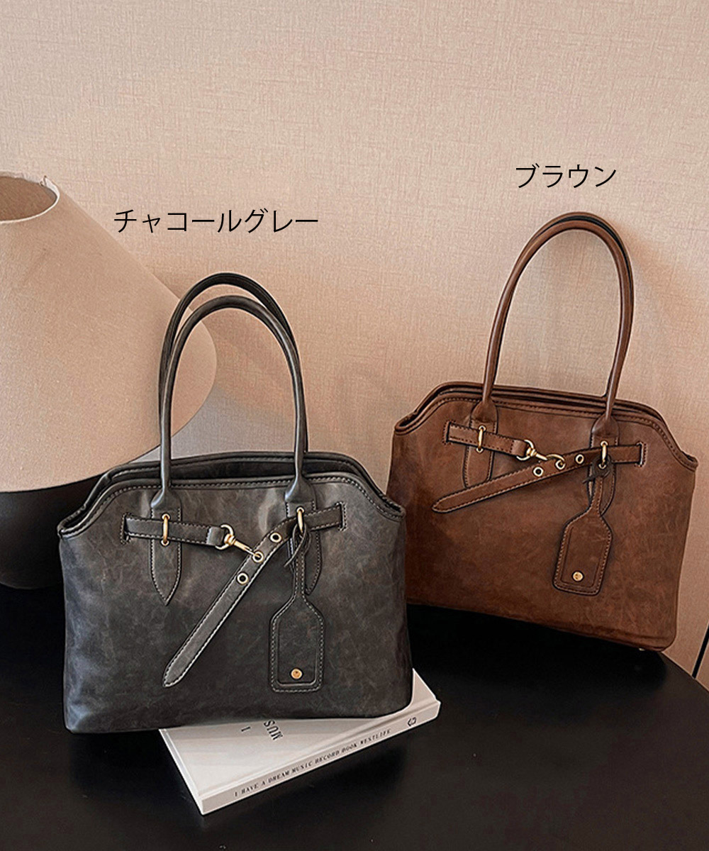 革バッグレディース 復古調ハンドバッグ 肩掛け通勤鞄 大容量