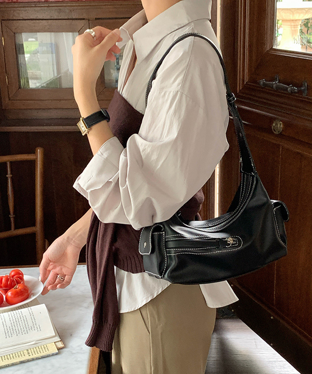 革バッグレディース ハンドバッグ女性用肩掛け韓国風合皮軽量