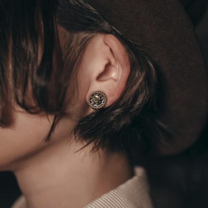 ロリータファッション 【スチームパンク】ゼンマイピアス