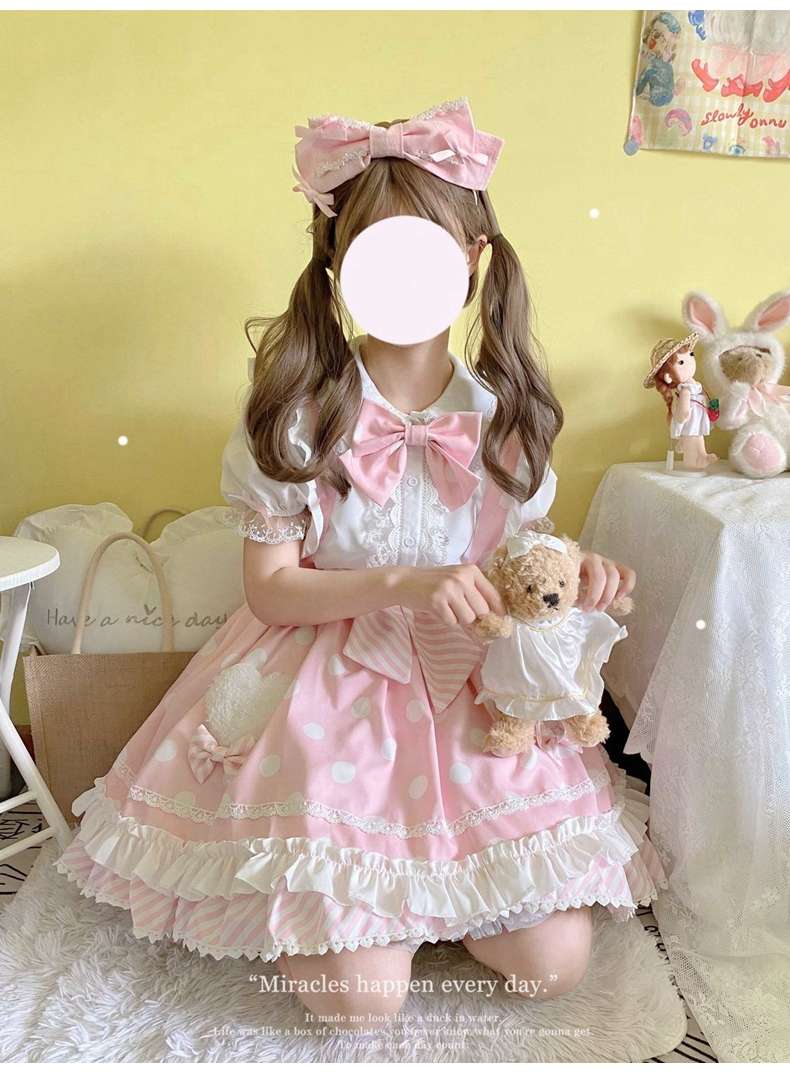 ロリータファッション うさぎの夢見るお姫様ワンピース