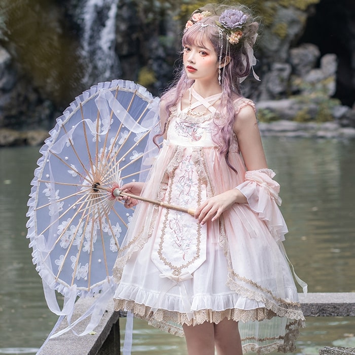 【中華ロリータ】シアーワンピース ロリータファッション
