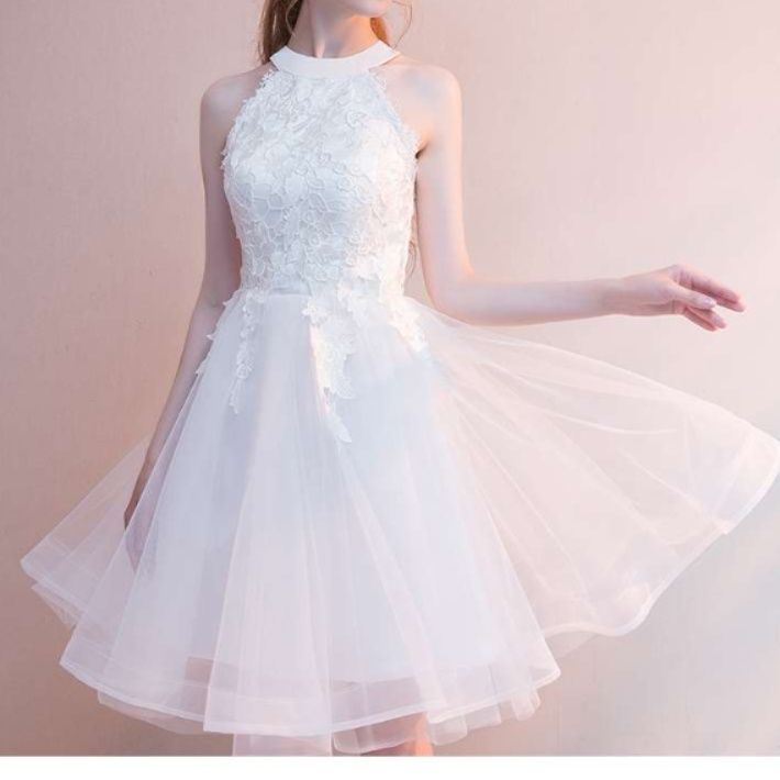 ロリータファッション 【クラシカルロリータ】 優美な花嫁風レースチュールワンピース