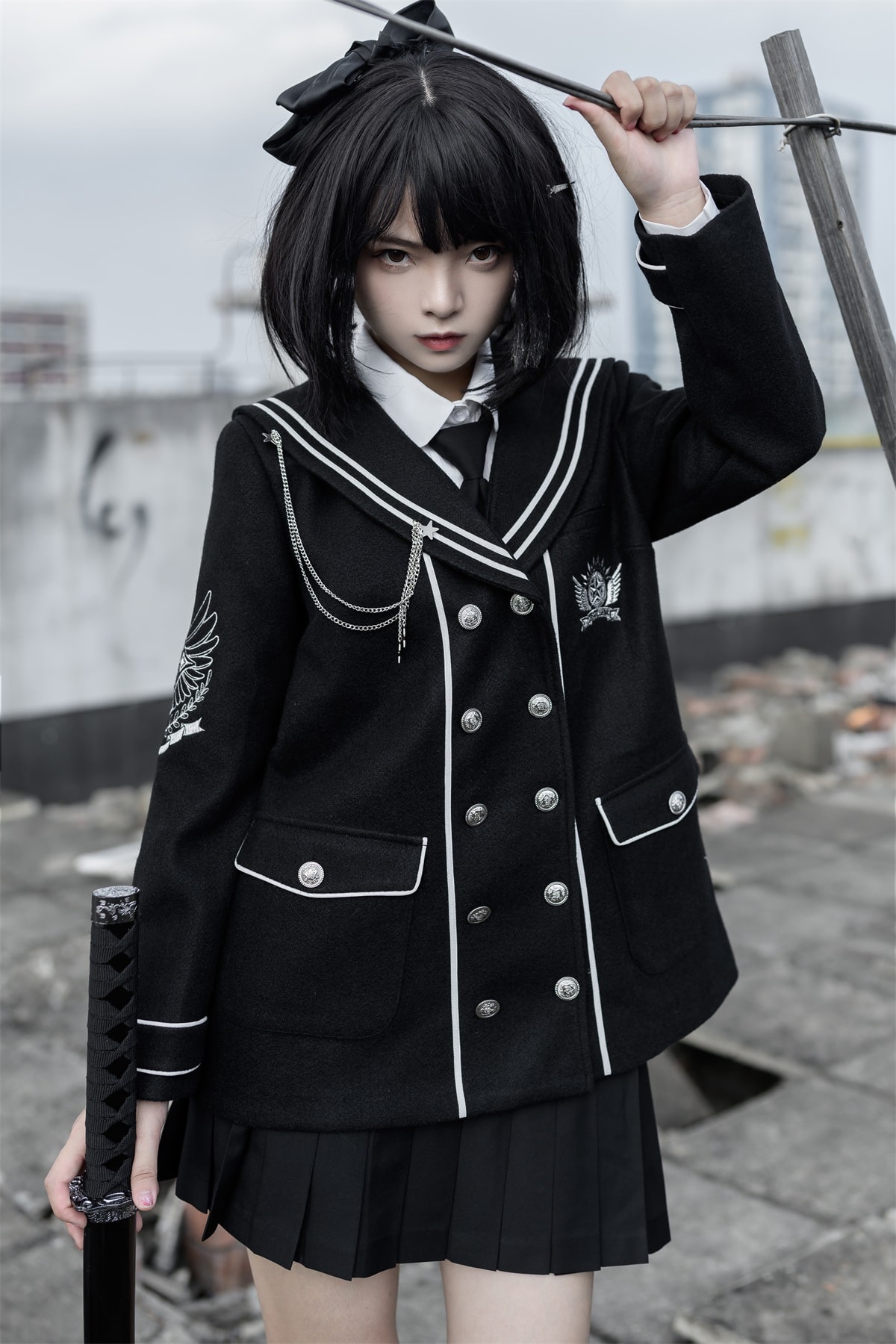 【軍服ロリータ】ダークナイト学生服