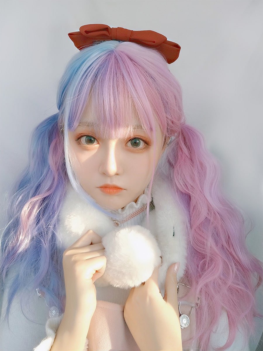 【甘ロリータ】２色のカールヘアスタイル ロリータファッション