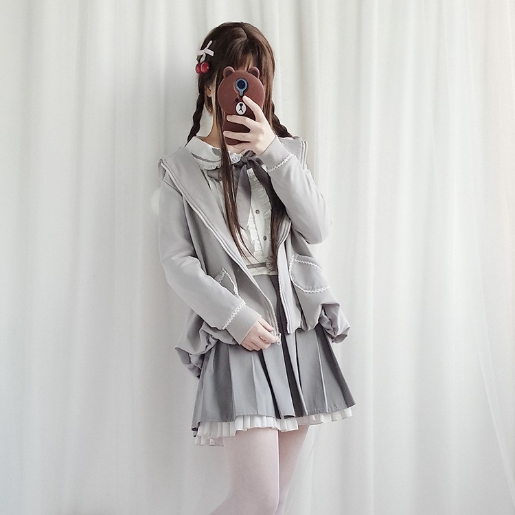 ロリータファッション【甘ロリータ】オリジナルローマザー制服ロリータ