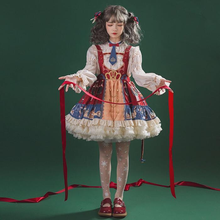 ロリータファッション 【クラシカルロリータ】クリスマスノベルティドレス