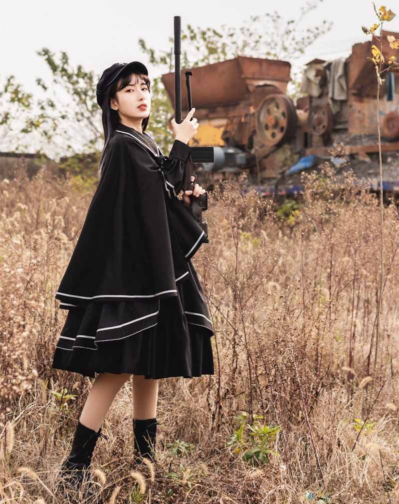 【軍服ロリータ】ドレスショールマント