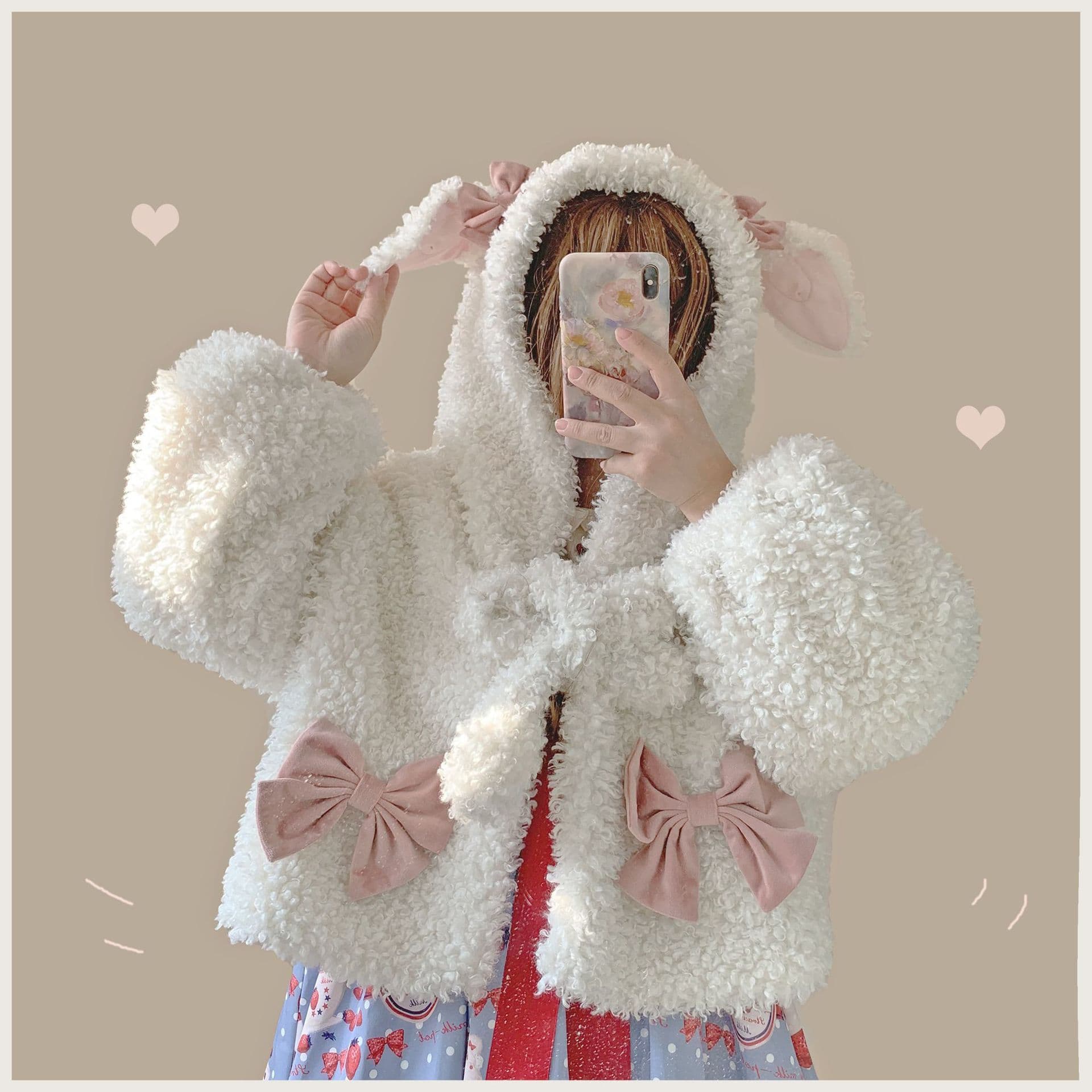 ロリータファッション【甘ロリータ】うさみみコート