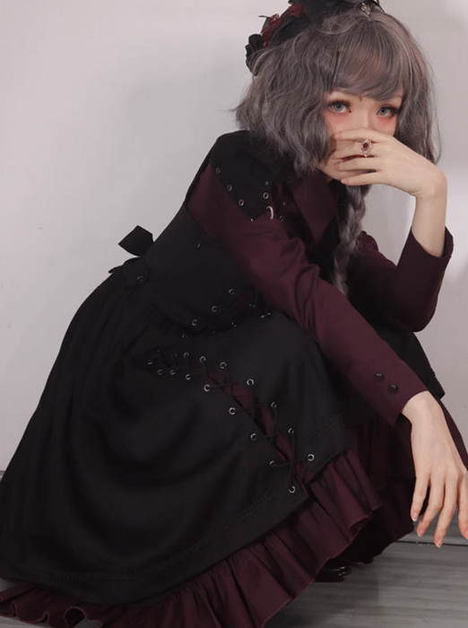 ロリータファッション 【軍服ロリータ】フランジシャツ